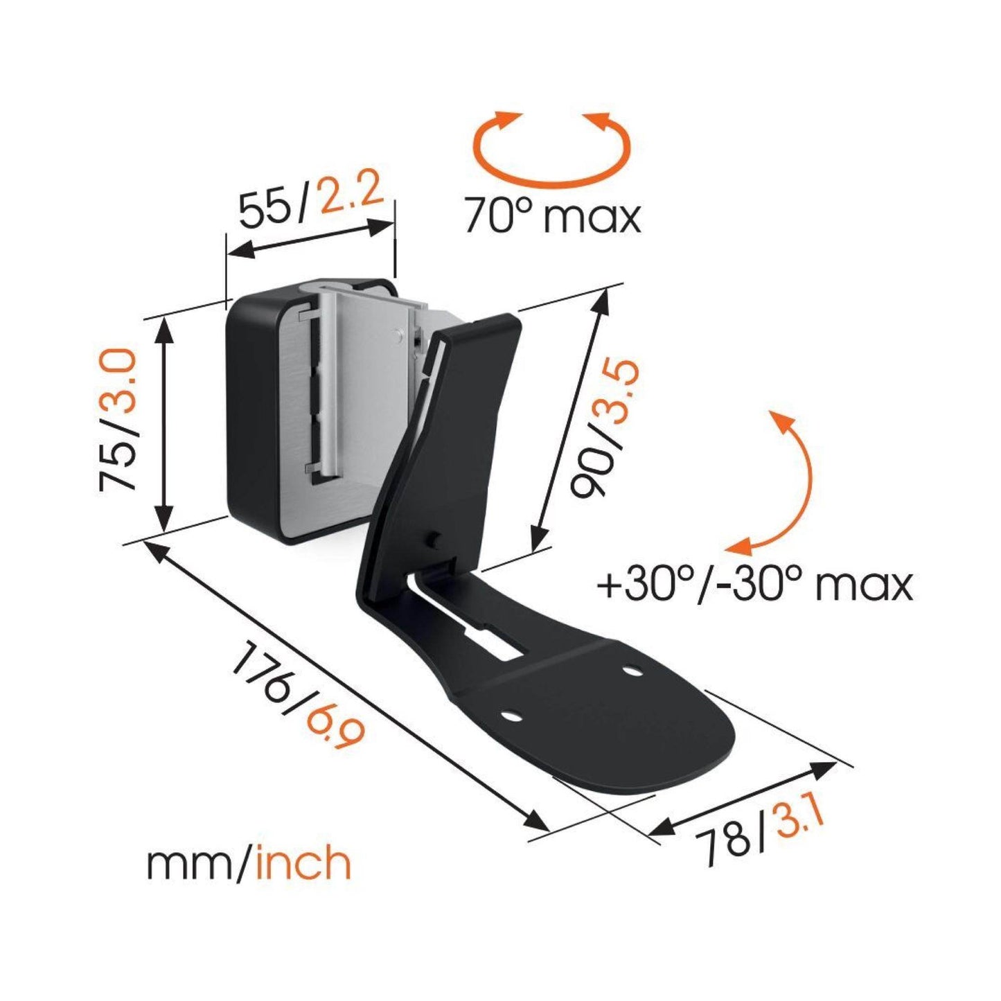 Bowers & Wilkins Formation Flex Wall Bracket - Pair - Vital Technologies LLC