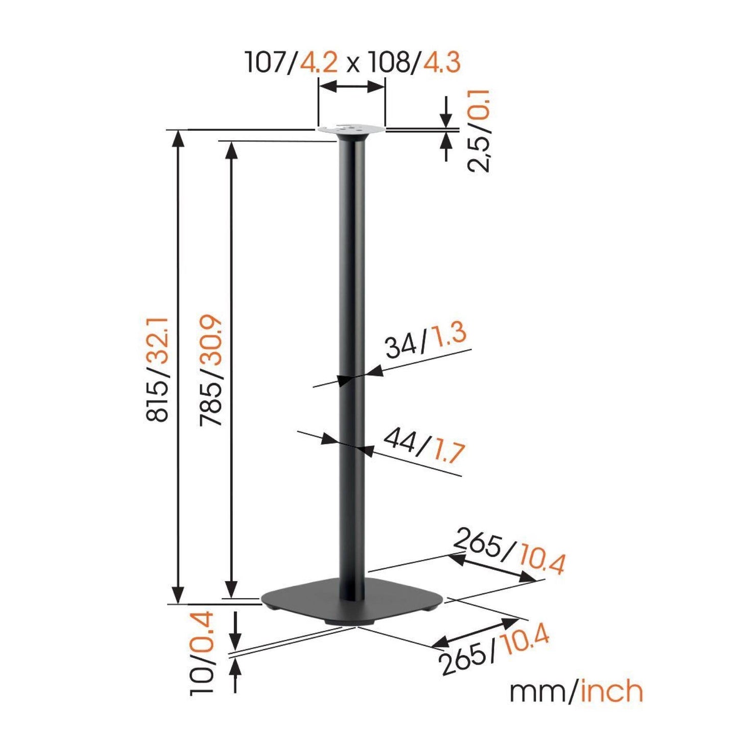 Bowers & Wilkins Formation Flex Floor Stand by Vogel's - Vital Technologies LLC