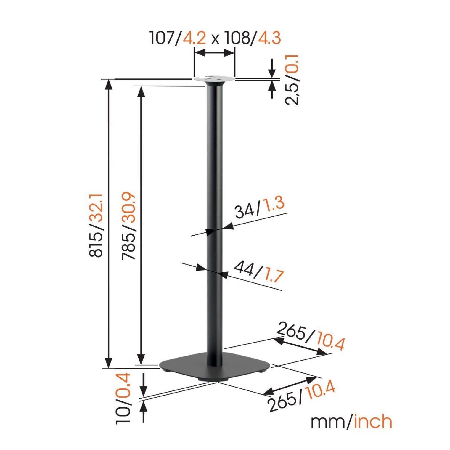 Bowers & Wilkins Formation Flex Floor Stand by Vogel's - Vital Technologies LLC