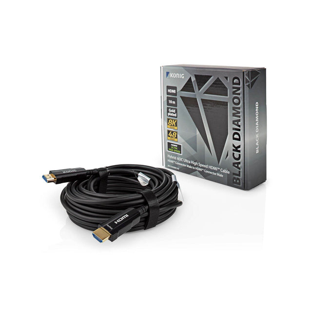 Konig KN35000BK100 - 8K HDMI 2.1 AOC Cable - Vital Technologies LLC