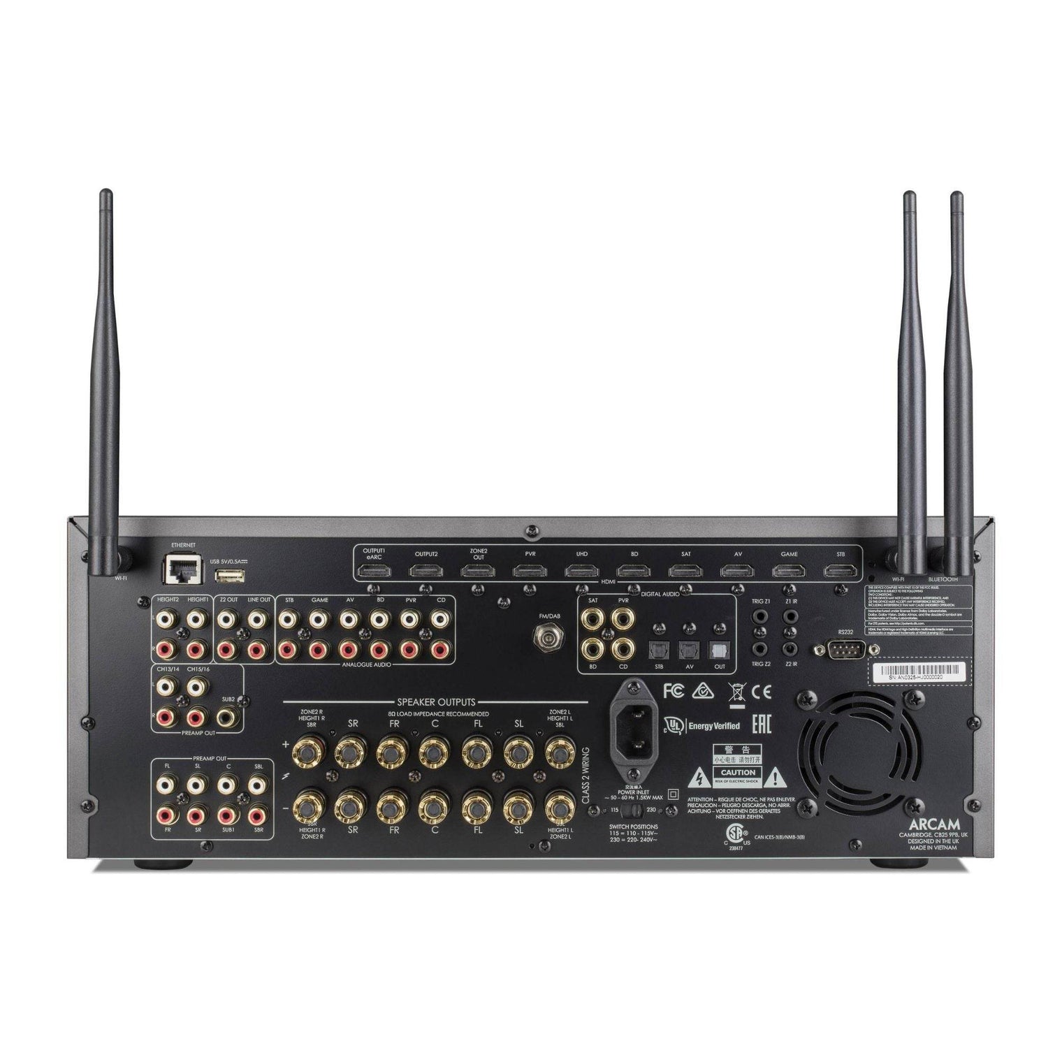 Arcam AVR31 - 7.2 Channel HDMI 2.1 Class G AV Receiver - Vital Technologies LLC