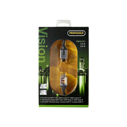 Profigold PROV2102 Ultra High Speed HDMI Cable with Ethernet – 2m, Profigold, HDMI Cables - AVStore.in